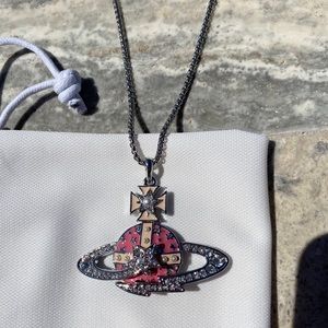 Vivienne Westwood Pink Orb Necklace